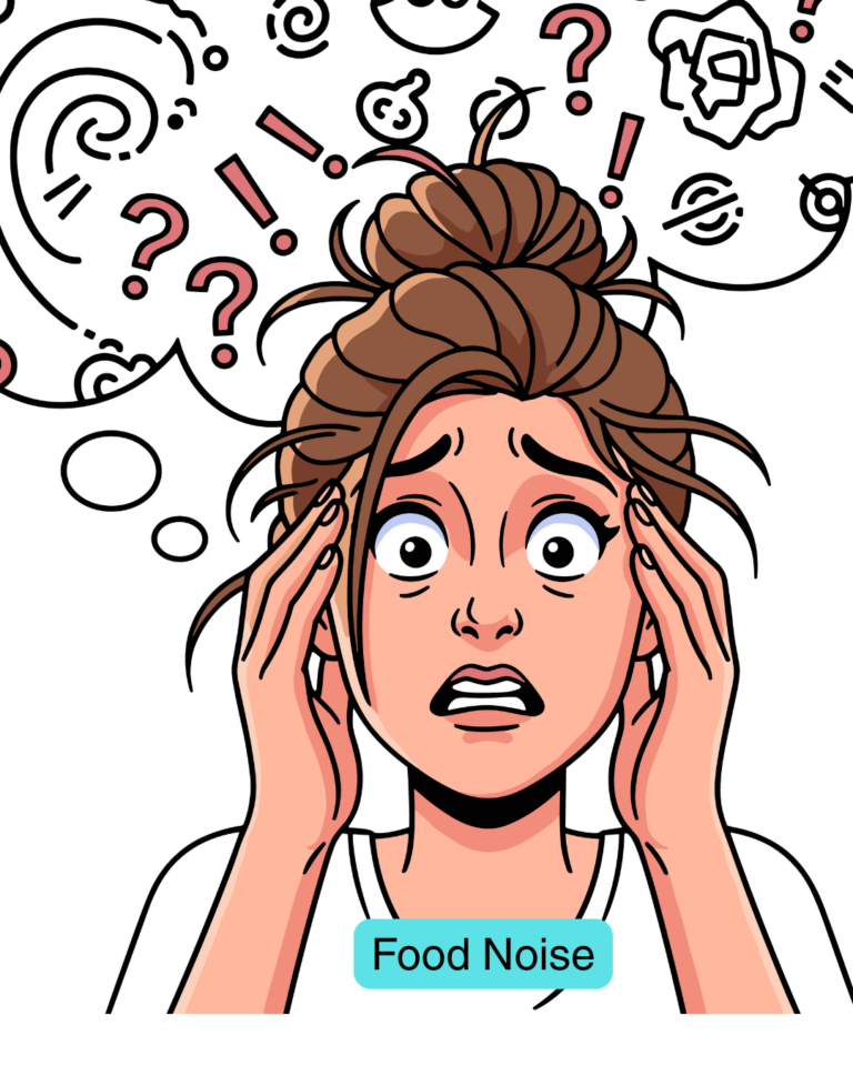 a woman confused about what to eat